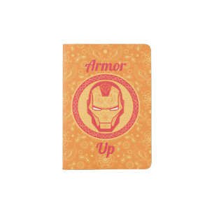 Avengers Paisley Iron Man Logo Passport Holder