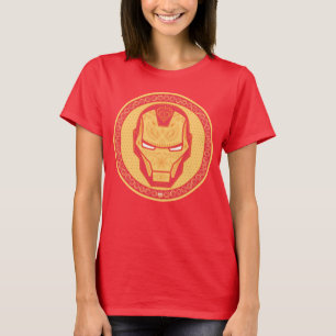 Avengers   Paisley Iron Man Logo T-Shirt