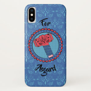 Avengers Paisley Thor Hammer Logo iPhone X Case