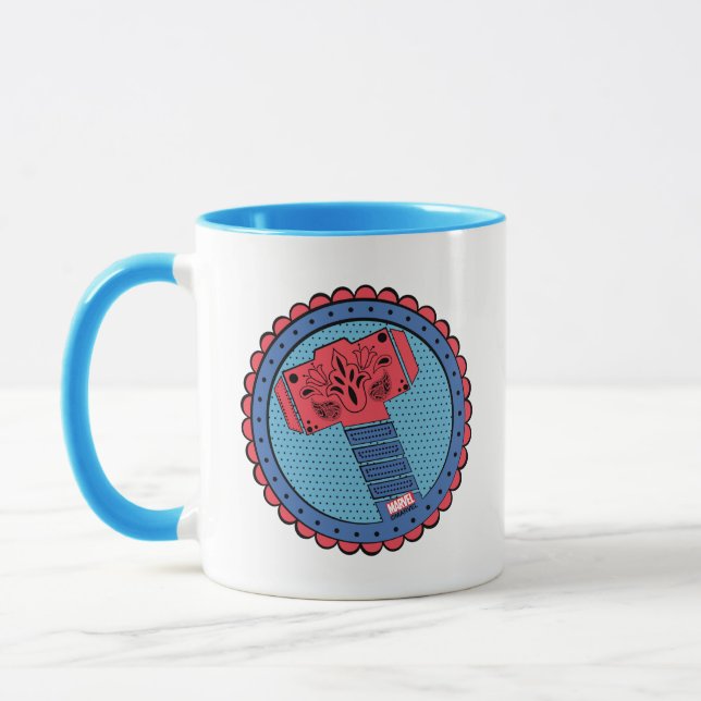 Avengers | Paisley Thor Hammer Logo Mug (Left)
