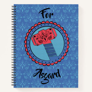 Avengers Paisley Thor Hammer Logo Notebook