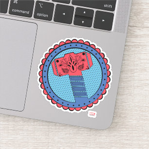 Avengers   Paisley Thor Hammer Logo Sticker