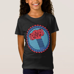 Avengers   Paisley Thor Hammer Logo T-Shirt