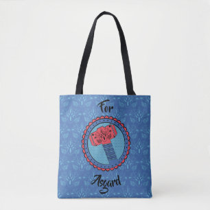 Avengers   Paisley Thor Hammer Logo Tote Bag