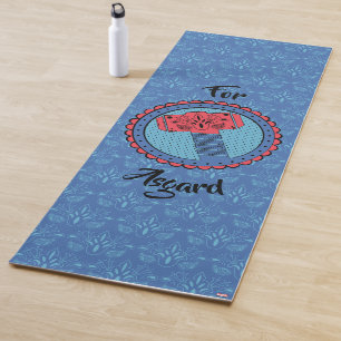 Avengers Paisley Thor Hammer Logo Yoga Mat