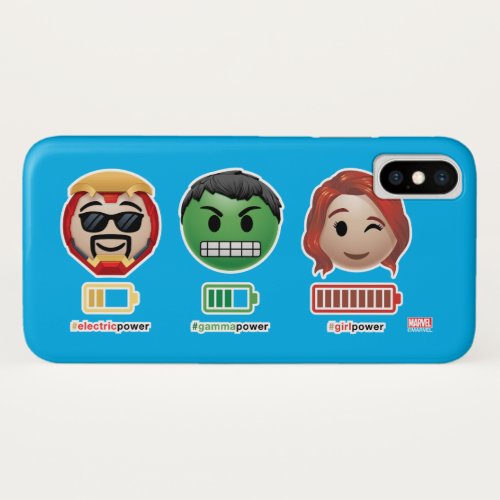 Avengers Power Emoji iPhone X Case