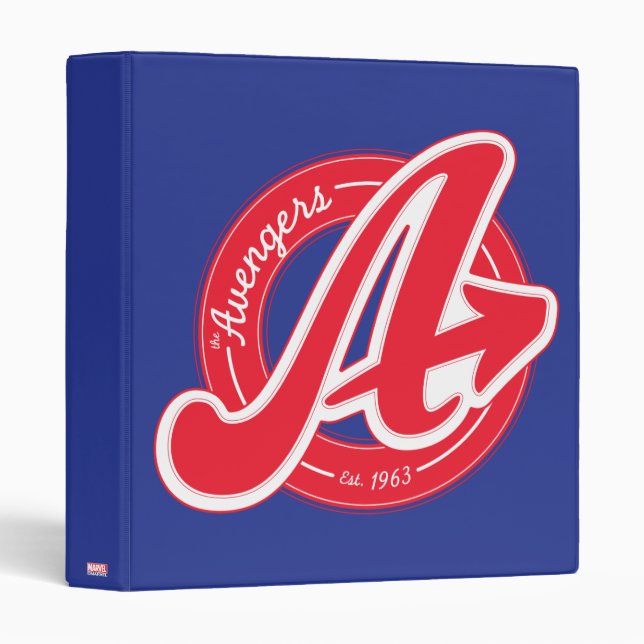 Avengers | Retro Avengers Logo Est 1963 3 Ring Binder (Front/Spine)