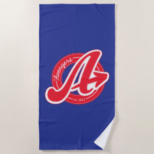 Avengers Retro Avengers Logo Est 1963 Beach Towel