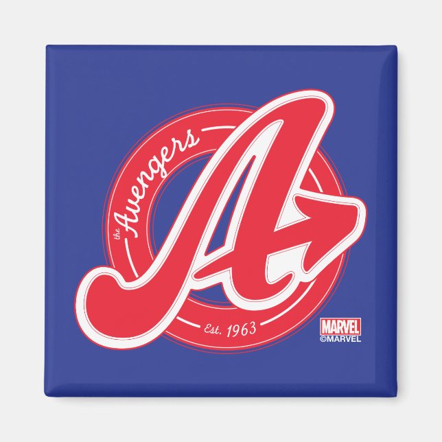 Avengers | Retro Avengers Logo Est 1963 Magnet (Front)