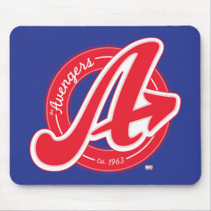 Avengers Retro Avengers Logo Est 1963 Mouse Pad
