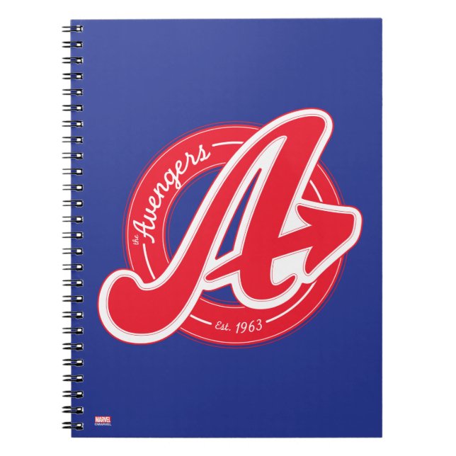 Avengers | Retro Avengers Logo Est 1963 Notebook (Front)