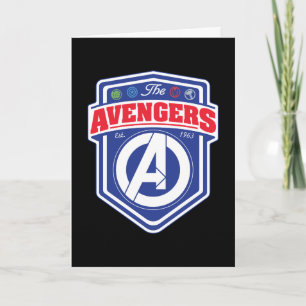 Avengers Retro Avengers Shield Badge Card