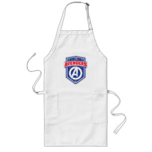 Avengers   Retro Avengers Shield Badge Long Apron