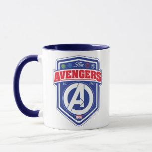 Avengers Retro Avengers Shield Badge Mug