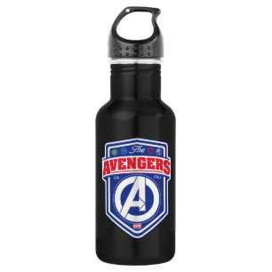 Avengers Retro Avengers Shield Badge Stainless Steel Water Bottle