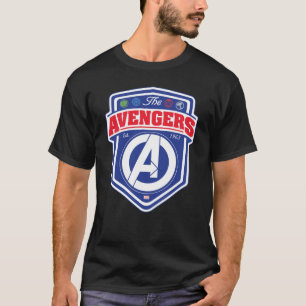 Avengers Retro Avengers Shield Badge T-Shirt