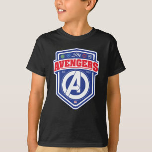 Avengers   Retro Avengers Shield Badge T-Shirt