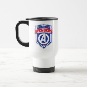Avengers   Retro Avengers Shield Badge Travel Mug