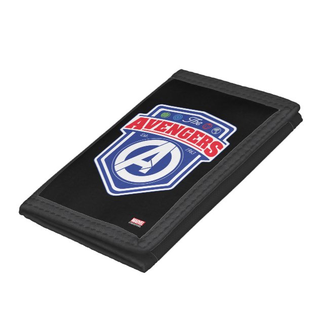 Avengers | Retro Avengers Shield Badge Trifold Wallet (Bottom)