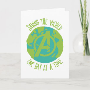 Avengers   Saving The World One Day At A Time Card
