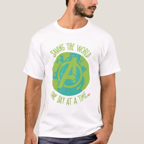 Avengers  Saving The World One Day At A Time T_Shirt