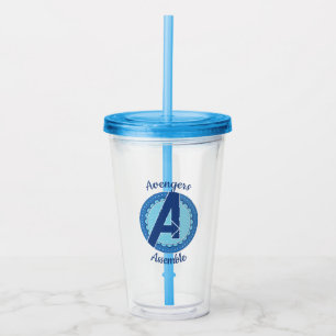Avengers Scalloped Avengers Logo Acrylic Tumbler