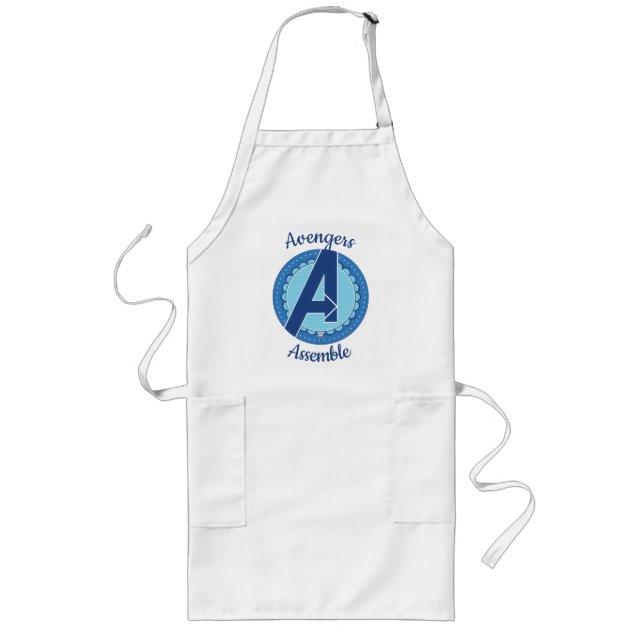 Avengers | Scalloped Avengers Logo Long Apron (Front)