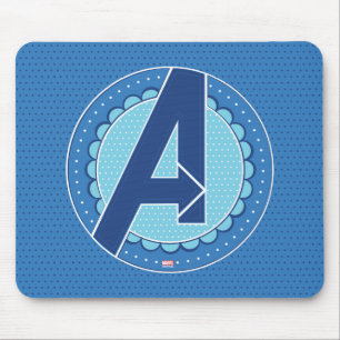Avengers Scalloped Avengers Logo Mouse Pad