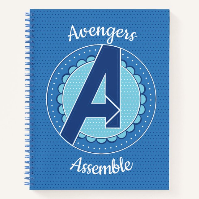 Avengers | Scalloped Avengers Logo Notebook (Front)
