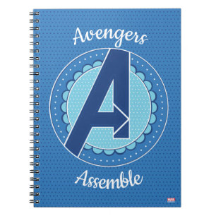 Avengers Scalloped Avengers Logo Notebook