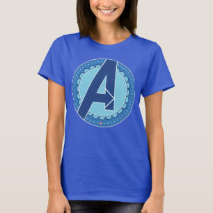 Avengers   Scalloped Avengers Logo T-Shirt