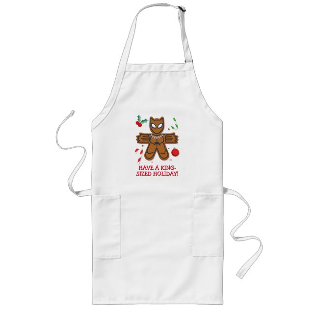 Avengers Seasonal | Black Panther Cookie Long Apron (Front)