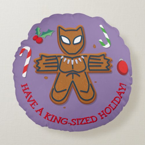 Avengers Seasonal  Black Panther Cookie Round Pillow