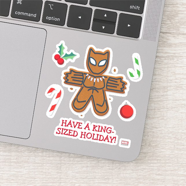 Avengers Seasonal | Black Panther Cookie Sticker (Detail)
