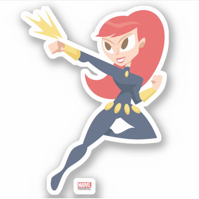 Avengers Seasonal | Black Widow Sticker (Front)
