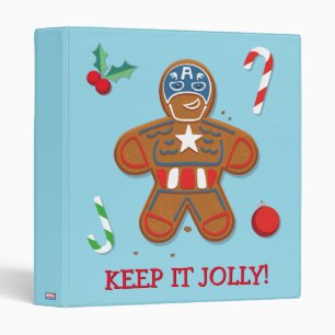 Avengers Seasonal Captain America Cookie 3 Ring Binder