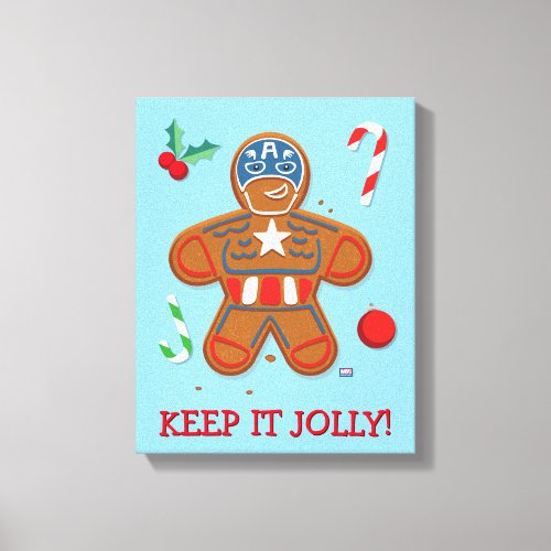 Avengers Seasonal  Captain America Cookie Canvas Print