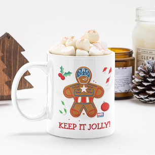 Avengers Seasonal   Captain America Cookie Coffee Mug