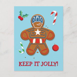 Avengers Seasonal   Captain America Cookie Postcard