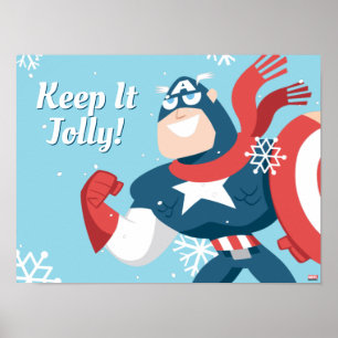 Avengers Seasonal Captain America Poster