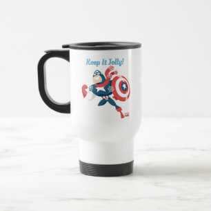 Avengers Seasonal   Captain America Travel Mug