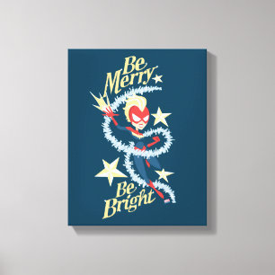 Avengers Seasonal   Captain Marvel "Be Merry" Canvas Print