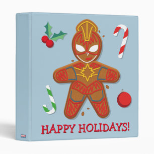 Avengers Seasonal   Captain Marvel Cookie 3 Ring Binder