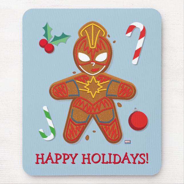 Avengers Seasonal | Captain Marvel Cookie Mouse Pad (Front)