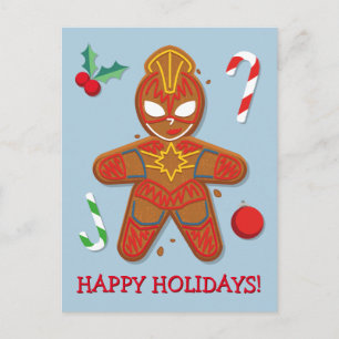 Avengers Seasonal   Captain Marvel Cookie Postcard