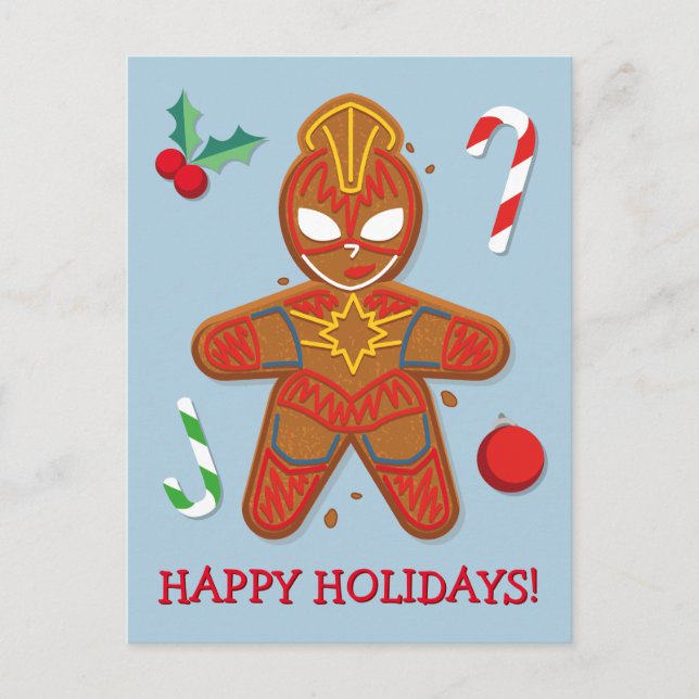 Avengers Seasonal | Captain Marvel Cookie Postcard (Front)