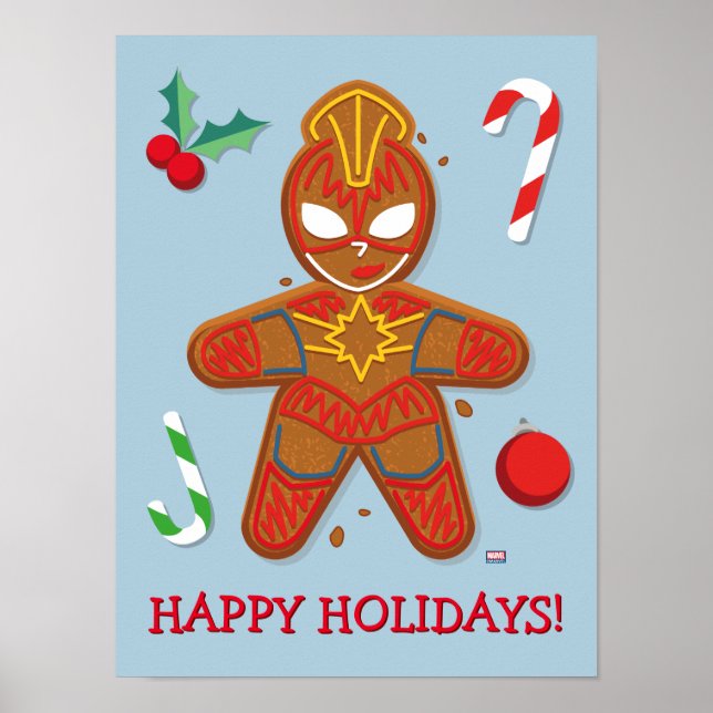 Avengers Seasonal | Captain Marvel Cookie Poster (Front)