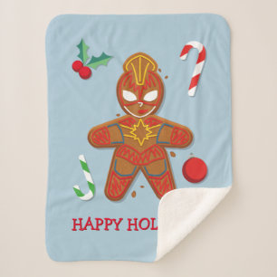 Avengers Seasonal   Captain Marvel Cookie Sherpa Blanket
