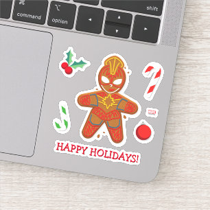Avengers Seasonal   Captain Marvel Cookie Sticker