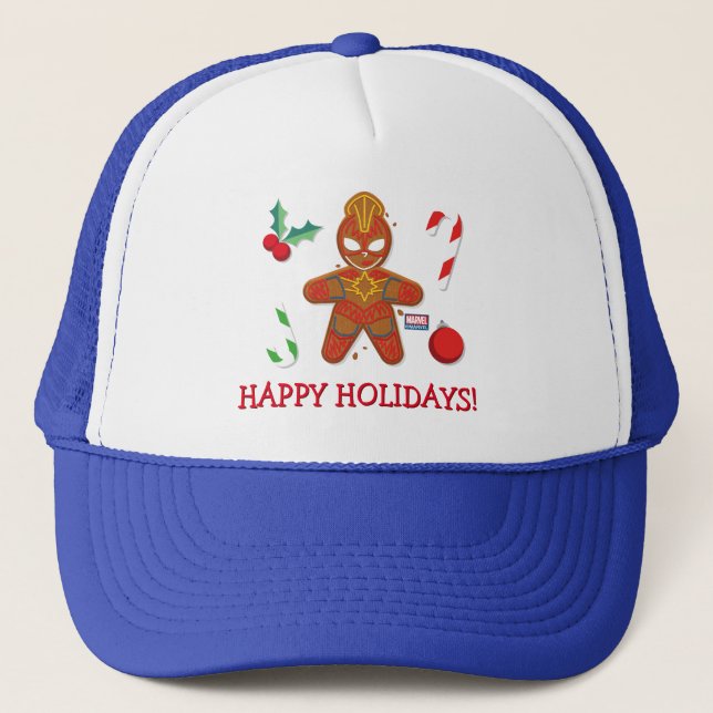 Avengers Seasonal | Captain Marvel Cookie Trucker Hat (Front)